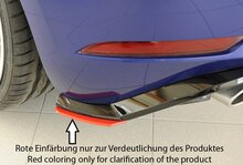 Rieger Tuning achterbumper aanzetstuk lateraal, rechts VW Golf 7 alleen voor originele achterskirt-inzetstuk