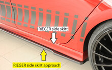 Rieger Tuning sideskirt aanzetstuk Cupra Leon [KL] voor RIEGER-sideskirt 27051/88223