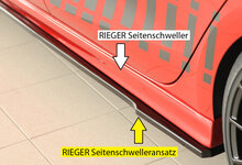 Rieger Tuning sideskirt aanzetstuk Cupra Leon [KL] voor RIEGER-sideskirt 27051/88223