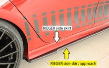 Rieger Tuning sideskirt aanzetstuk Cupra Leon [KL] voor RIEGER-sideskirt 27052/88224