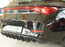 Rieger Tuning diffuser (voor auto&#039;s met trekhaak) Cupra Leon [KL] met uitlaatuitsparing links/rechts voor 4-pijpsuitlaat