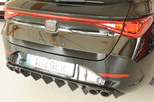 Rieger Tuning diffuser (voor auto&#039;s met trekhaak) Cupra Leon [KL] met uitlaatuitsparing links/rechts voor 4-pijpsuitlaat