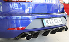 Rieger Tuning diffuser Seat Leon Cupra ST 5F voor auto&#039;s met originele trekhaak