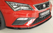 Rieger Tuning voorsplitter Seat Leon FR / Leon Cupra 5F voor originele FR-/ Cupra-voorbumper