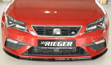 Rieger Tuning voorsplitter Seat Leon FR / Leon Cupra 5F voor originele FR-/ Cupra-voorbumper