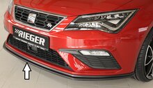 Rieger Tuning voor splitter Seat Leon FR / Leon Cupra 5F Voor originele FR-/Cupra-voorbumper