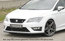 Rieger Tuning voorsplitter Seat Leon FR 5F / Leon Cupra 5F voor originele FR-/ Cupra-voorbumper