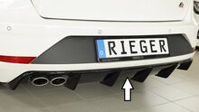 Rieger Tuning diffuser Seat Leon FR ST 5F voor auto&#039;s zonder trekhaak