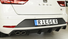 Rieger Tuning diffuser Seat Leon FR ST 5F voor auto&#039;s zonder trekhaak