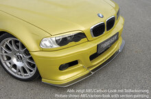 Rieger Tuning voorspoiler lip BMW M3 E46 (niet voor M3 CSL)