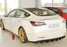 Rieger Tuning sideskirt aanzetstuk Tesla Model 3 voor originele sideskirt