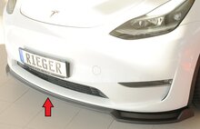 Rieger Tuning splitter Tesla Model Y voor originele voorbumper