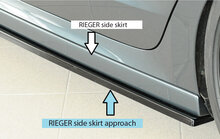 Rieger Tuning sideskirt aanzetstuk Skoda Octavia NX voor RIEGER-sideskirt 79032 / 88258