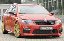 Rieger Tuning voorspoiler lip Skoda Octavia RS NX