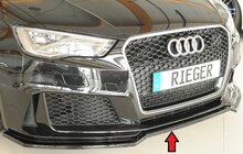 Rieger Tuning splitter Audi RS3 [8V] voor originele RS3-voorbumper