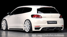 Rieger Tuning uitlaatdemper, rechts, links, verschoven VW Scirocco 3