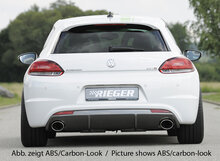 Rieger Tuning diffuser VW Scirocco 3 alleen voor &quot;R-Line&quot; achterskirt