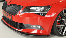 Rieger Tuning voorsplitter Skoda Superb III 3T/3V voor originele voorbumper