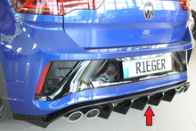 Rieger Tuning diffuser (voor auto&#039;s zonder trekhaak) VW T-Roc met uitlaatuitsparing links/rechts