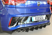 Rieger Tuning diffuser (voor auto&#039;s met trekhaak) VW T-Roc met uitlaatuitsparing links/rechts