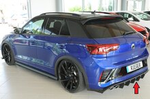 Rieger Tuning diffuser (voor auto&#039;s zonder trekhaak) VW T-Roc met uitlaatuitsparing links/rechts