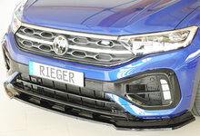 Rieger Tuning voorsplitter alleen voor R / R-Line VW T-Roc voor originele voorbumper