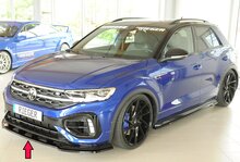 Rieger Tuning voorsplitter alleen voor R / R-Line VW T-Roc voor originele voorbumper