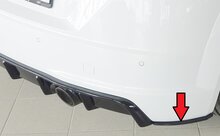 Rieger Tuning achterbumper aanzetstuk lateraal, rechts Audi TT / TTS [8J] alleen voor originele achterskirt incl. TTS