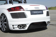 Rieger Tuning uitlaatdemper, rechts, links, verschoven Audi TT [8J] Audi TT (8J), (alleen 1,8 TFSI+2,0 TFSI)