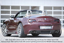 Rieger Tuning achterbumper verlenging BMW Z4 E85 alleen voor 335i