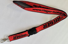 Rieger Tuning sleutelhanger Overig Rood/zwart, met kliksysteem