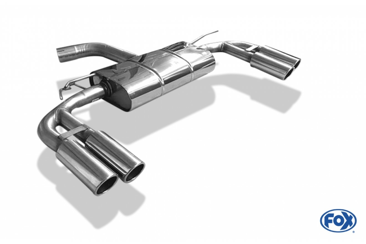 Audi A3 - 8V Limousine "met S-Line of S3 bumper" einddemper dwars uitgang rechts/links - 2x80  16 rechts/links