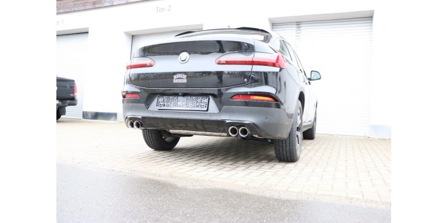 BMW X4 G02 - 20i einddemper dwars uitgang rechts/links - 2x80  25 rechts/links