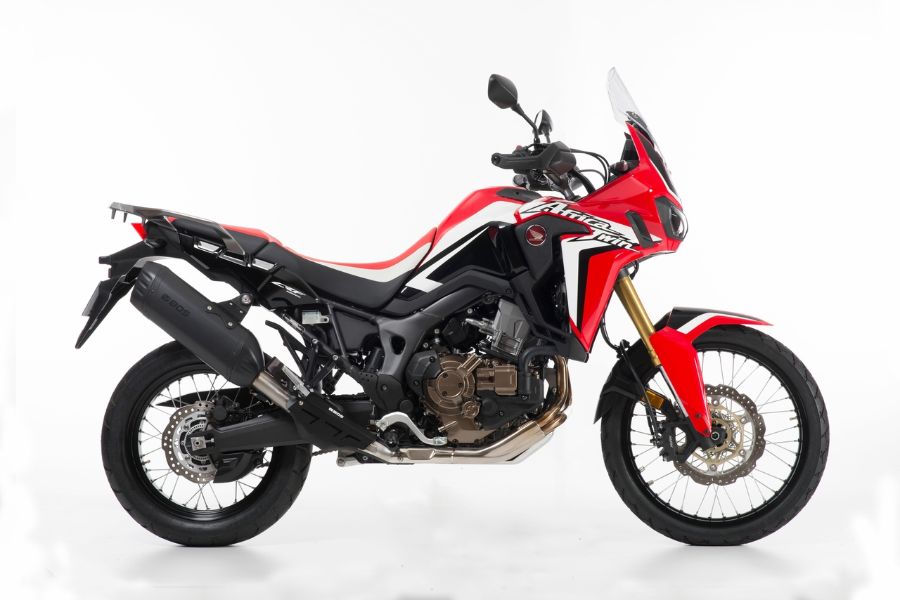 BOS Black edition Desert Fox Slip-on  Honda CRF 1000 L Africa Twin