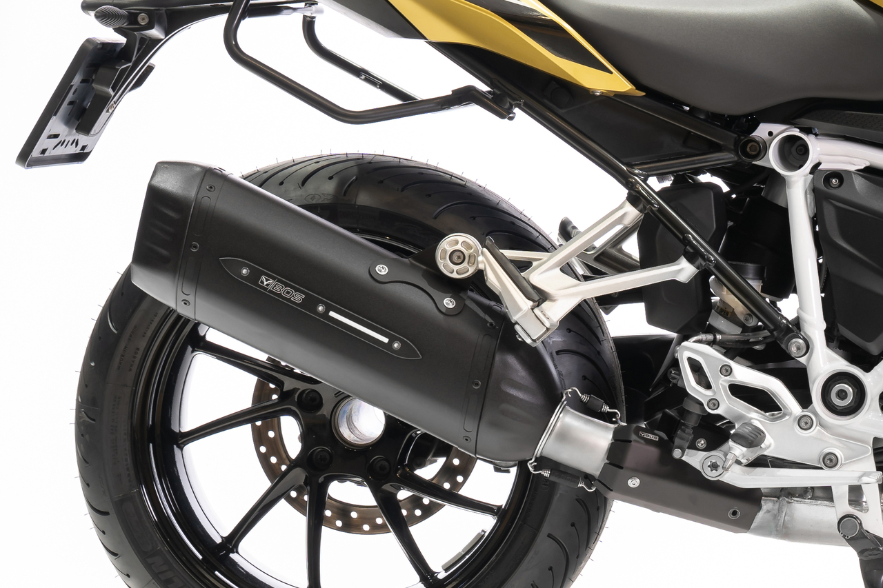 BOS Black Edition Desert Fox Slip-on Titanium Verbindungsbuis BMW R 1250 R/RS Bj. 2019-2022