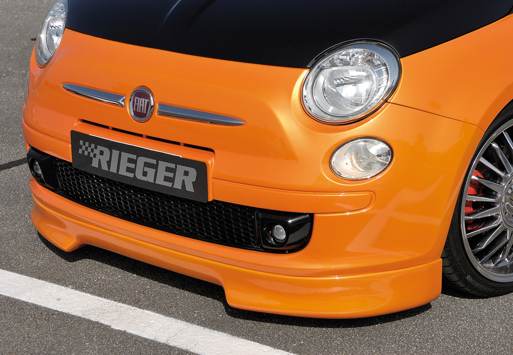 Rieger Tuning voorspoiler lip Fiat 500