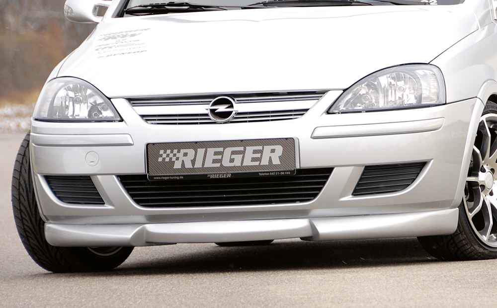 Rieger Tuning voorspoiler lip Opel Corsa C