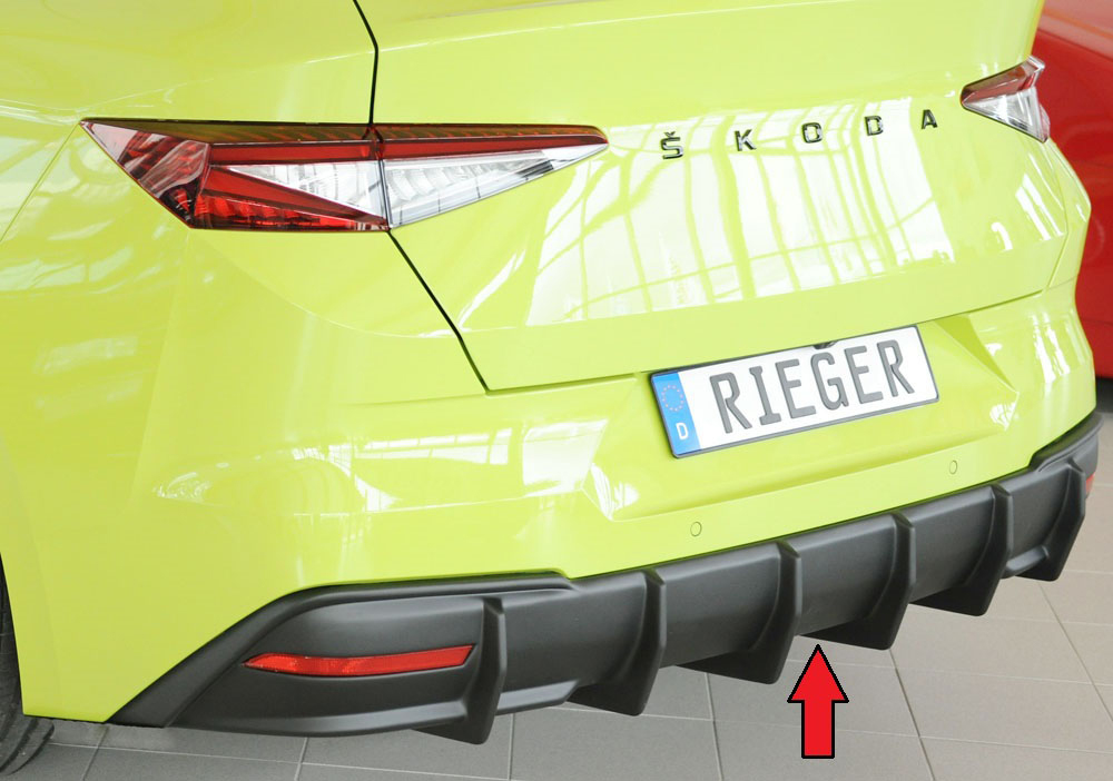 Rieger Tuning diffuser Skoda Enyaq iV / RS NY voor originele Sportline- / RS-achterskirt