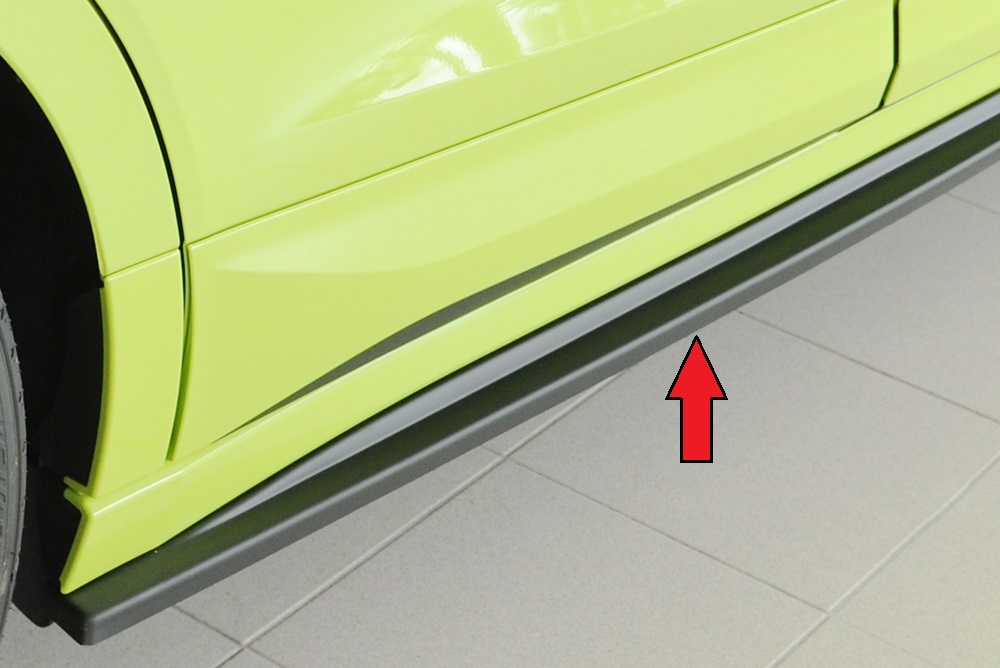 Rieger Tuning sideskirt aanzetstuk Skoda Enyaq iV / RS NY voor originele Sportline- / RS-sideskirt