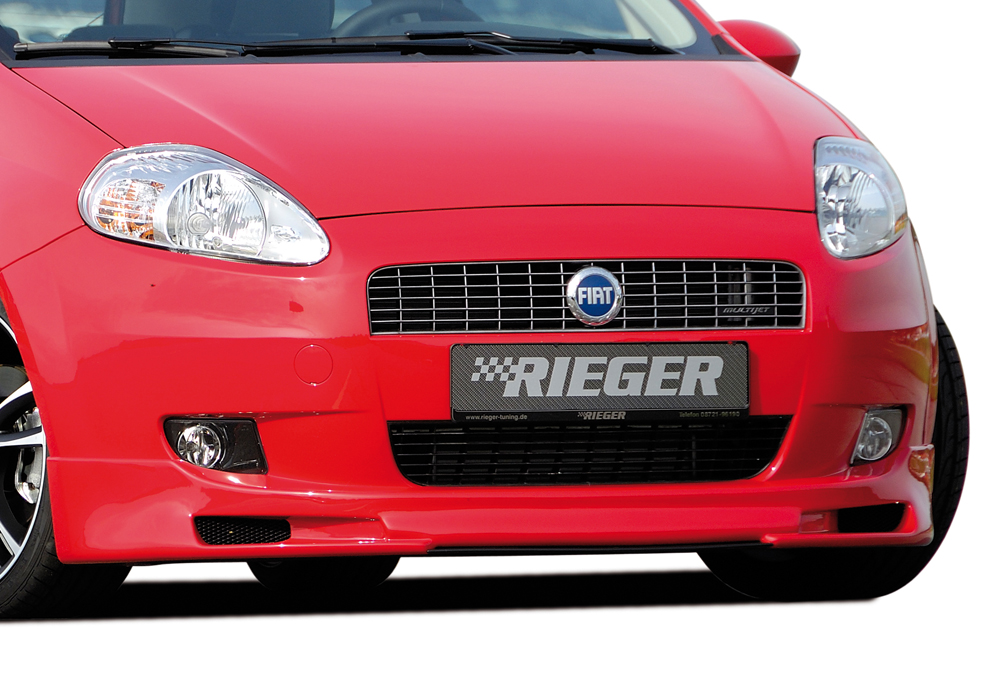 Rieger Tuning voorbumper spoiler lip Fiat Grande Punto [199] niet voor Evo!