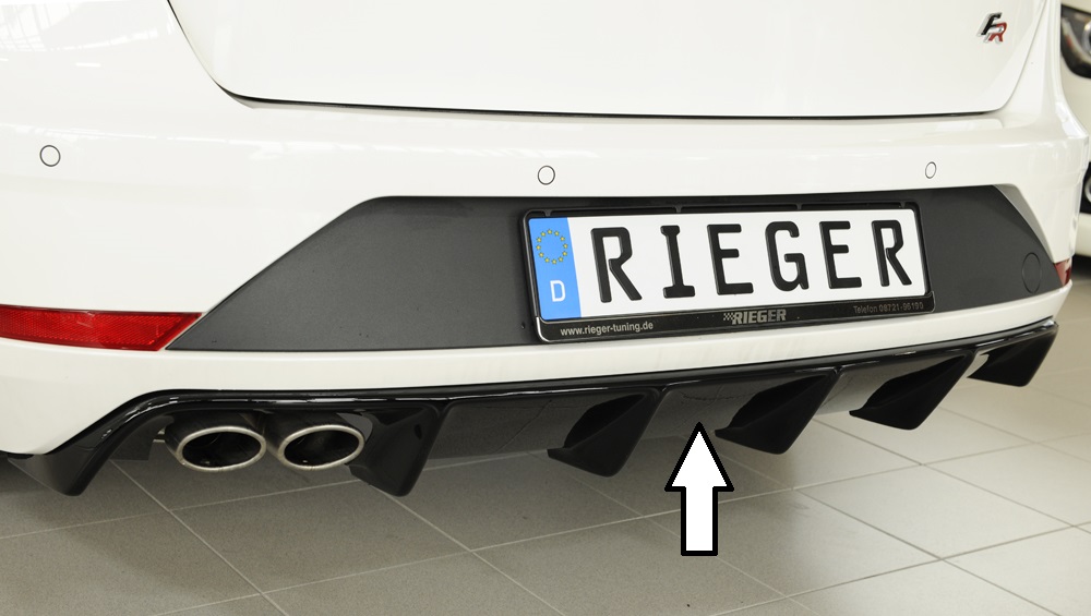 Rieger Tuning diffuser Seat Leon FR ST 5F voor auto's met originele trekhaak