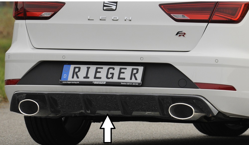 Rieger Tuning diffuser Seat Leon FR ST 5F voor auto's zonder trekhaak