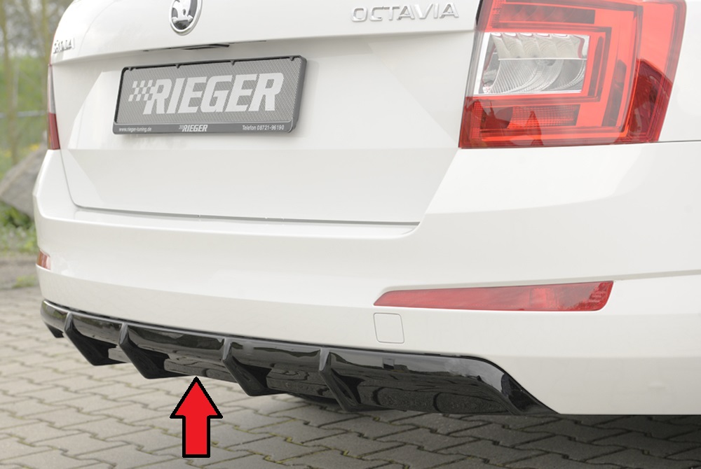 Rieger Tuning diffuser Skoda Octavia 5E