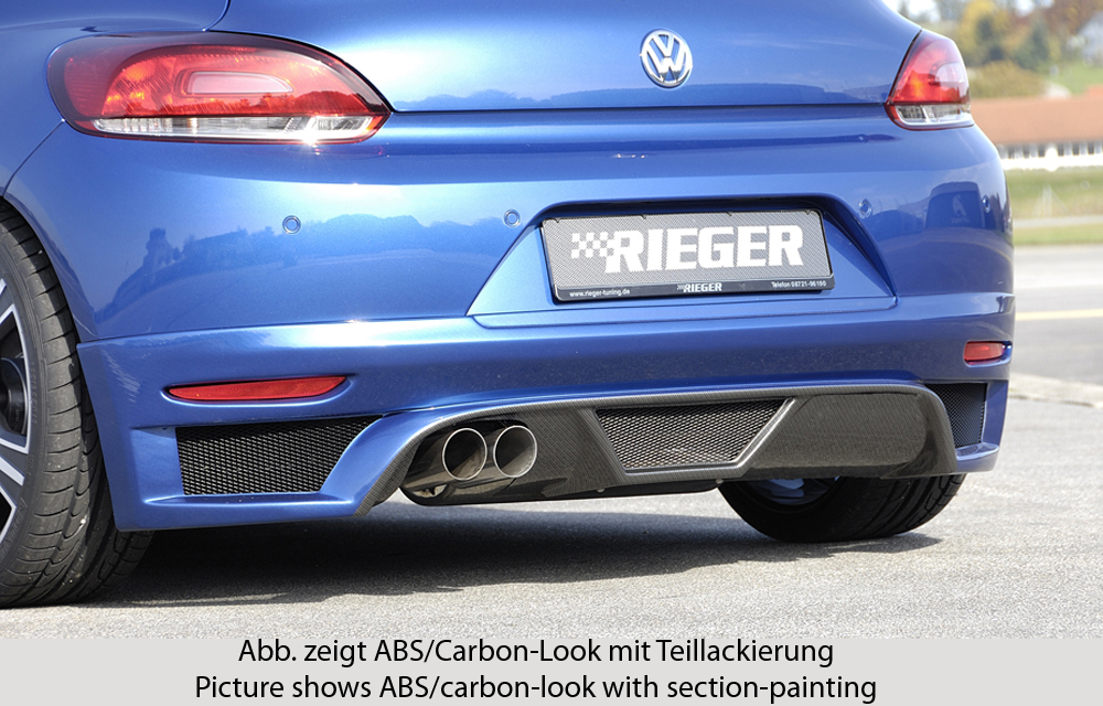 Rieger Tuning achterbumper verlenging VW Scirocco 3