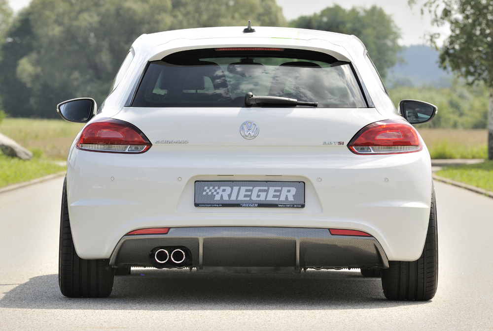 Rieger Tuning diffuser VW Scirocco 3 alleen voor "R-Line" achterskirt