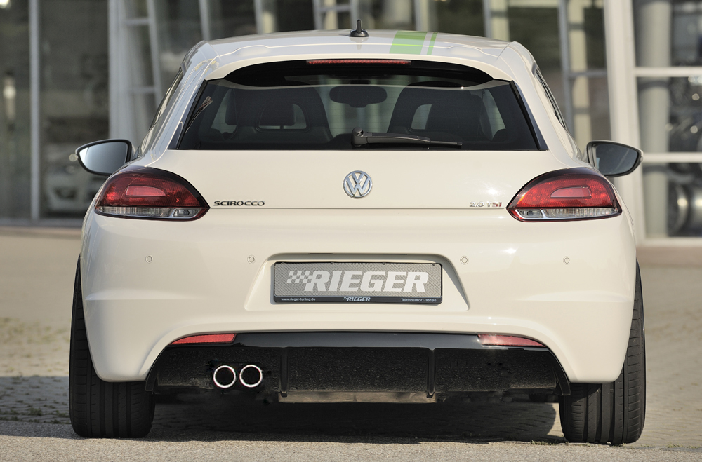 Rieger Tuning diffuser VW Scirocco 3 alleen voor "R-Line" achterskirt